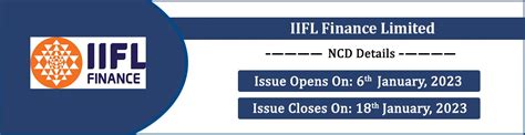 iifl finance limited ncd