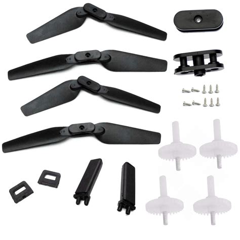 eachine  rc drone quadcopter spare parts crash pack kits pairs propeller blade  clip