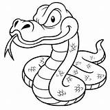 Snake Coloring Anaconda Pages Drawing Cartoon Outline Scary Vector Sea Color Animal Animals Crazy Printable Kids Snakes Colorings Drawings Getcolorings sketch template