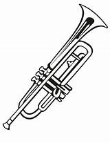 Trumpet Coloring Pages Printable sketch template