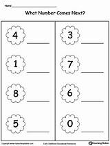 Comes Number Next Worksheets Kindergarten Before Worksheet After Numbers Part2 Printable Math Preschool Myteachingstation Position Between Through Kids Direction Practice sketch template