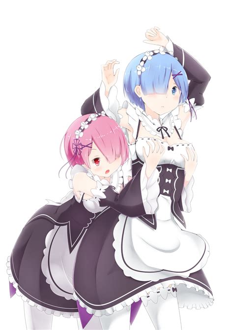 rem and ram re zero kara hajimeru isekai seikatsu drawn by tokito yu