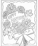 Birthday Coloring Pages Greeting Card Adults Wishes Printable Getcolorings Color Print Colo sketch template