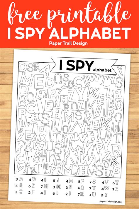 Free Uppercase I Spy Letters Printable Worksheets Mat