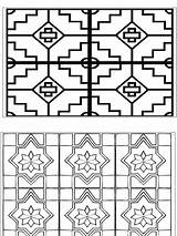 Ndebele sketch template