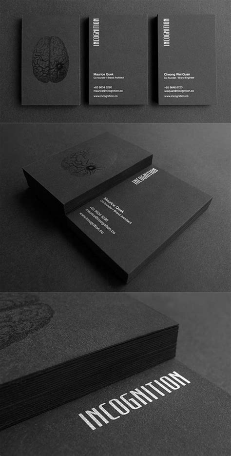 black business card business cards  design inspiration
