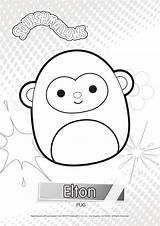 Coloring Pages Squishmallows Elton Xcolorings Printable Noncommercial Individual Print Only Use sketch template