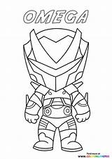 Coloring Omega Tiny sketch template