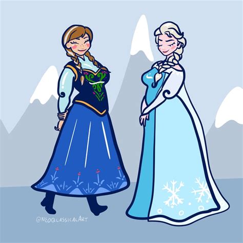 curvy anna and elsa from frozen best disney princess fan