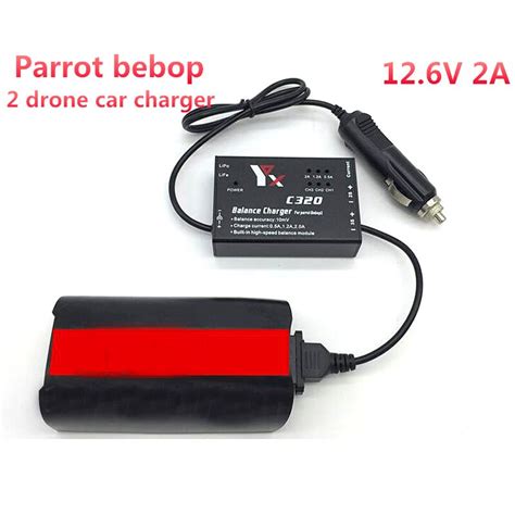 parrot bebop  drone car charger battery connectorv  quick battery charging outdoor  rc