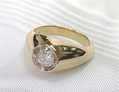 traditional single stone mens ring limpid jewelry