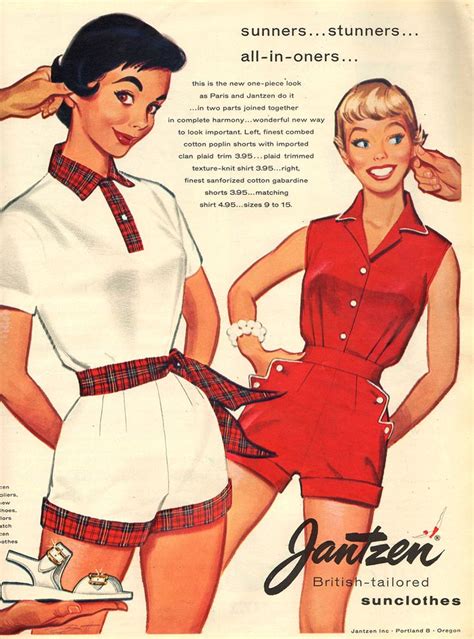 Jantzen 1955 Vintage Swimsuits Fashion Vintage Bathing Suit Patterns