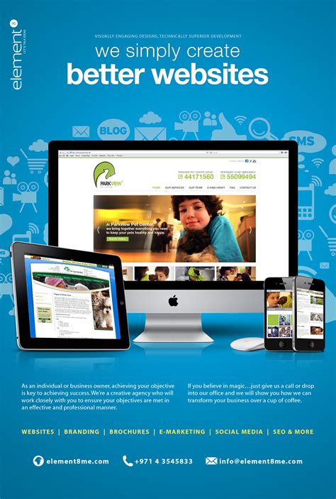 web design ad published  dubai based pet magazine pet