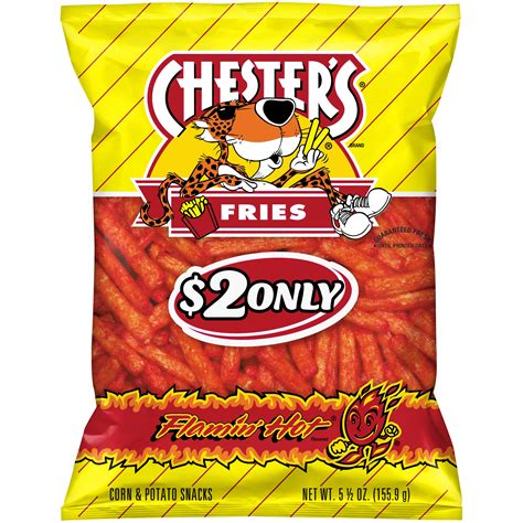 chester s flamin hot fries 2 prepriced corn and potato