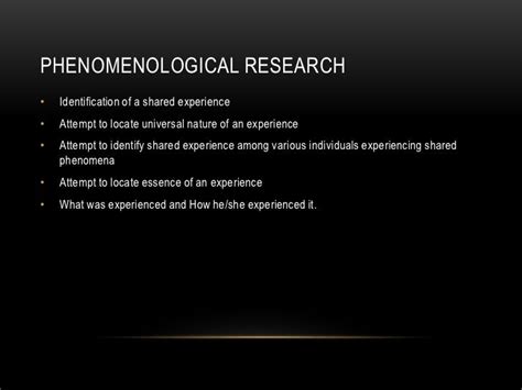 phenomenology qualitative research title