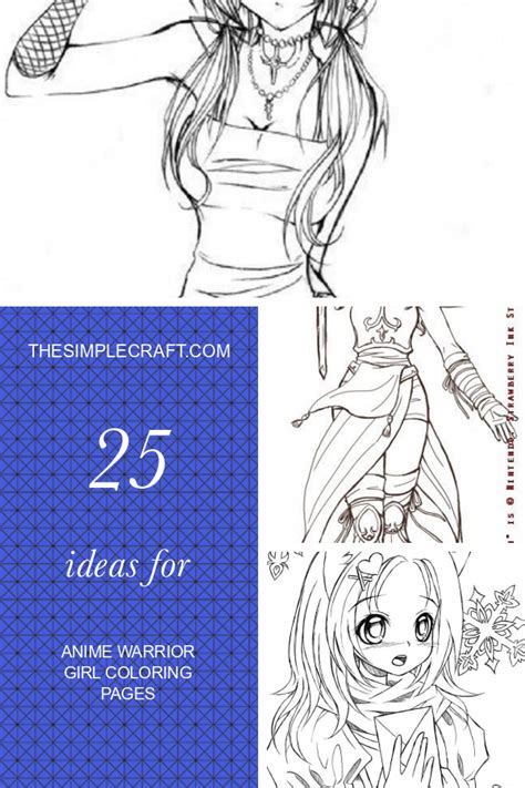 ideas  anime warrior girl coloring pages home inspiration