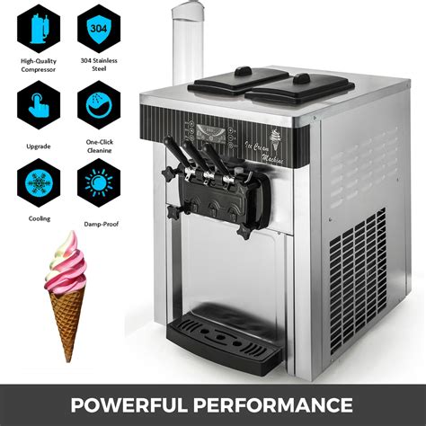 Commercial Countertop Frozen Soft Serve Ice Cream Maker Machine Mix Fl