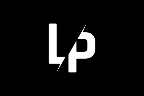 monogram lp logo design graphic  greenlines studios creative