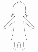 Doll Paper Template Dolls Printable Kids Outline Girl Templates Coloring Female Blank Person Do Heritage Pages Printables Pdf Body Clipart sketch template