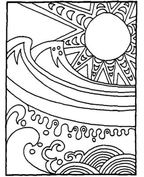 beach scene coloring pages adult coloring pages   ages