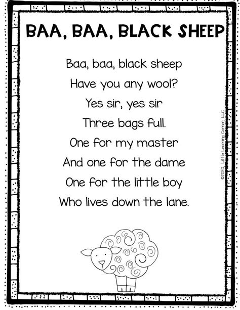 nursery rhymes  kids activities  lyrics rhymes