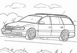 Opel Coloring Omega Caravan Pages Drawing Categories sketch template