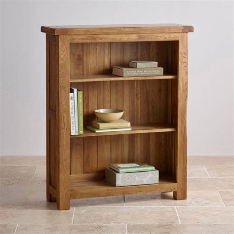 original rustic small bookcase  solid oak oak furniture land