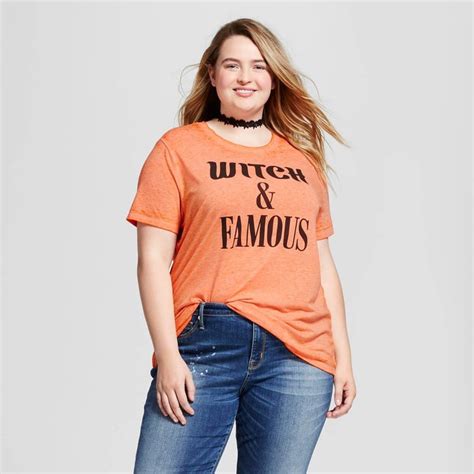 Zoe Liv Plus Size Witch And Famous Graphic T Shirt Target Halloween