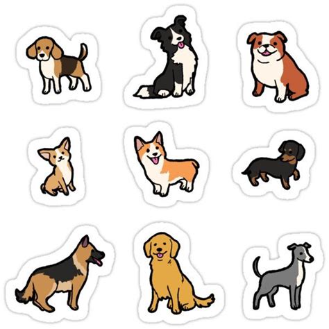 dog breeds  sticker  sale  unicronpotato preppy stickers