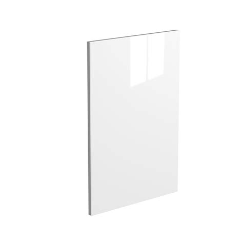 pure white gloss glass kitchen door