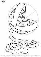 Mario Plant Piranha Super Draw Coloring Pages Drawing Step Bros Drawings Printable Tutorials Ausmalbilder Drawingtutorials101 Ausmalen Ausmalbild Stencil Template Easy sketch template