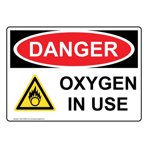 oxygen   printable sign