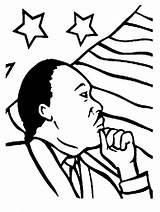 Luther Martin King Jr Coloring Mlk Pages Clipart Drawing Kids Cartoon Cj Walker Step Clip Silhouette Printable Madam Holiday Drawings sketch template