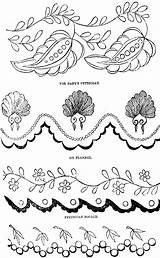 Edgings Embroidery Four sketch template