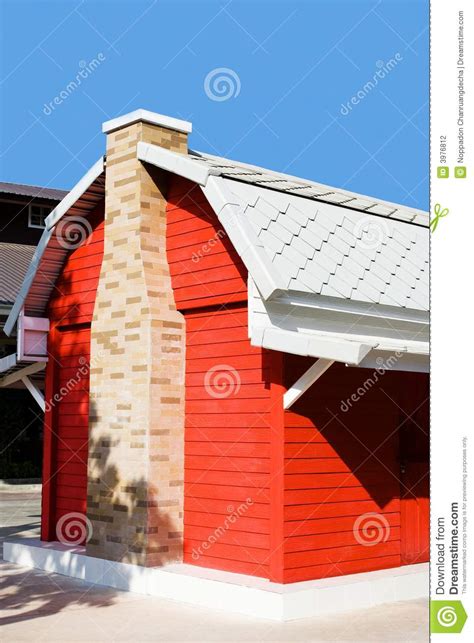 red house stock photo image  design colour build