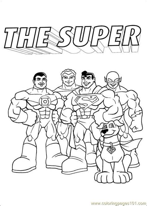 super friends  coloring page  printable coloring pages