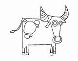 Taurus Zodiac Coloring Coloringcrew sketch template