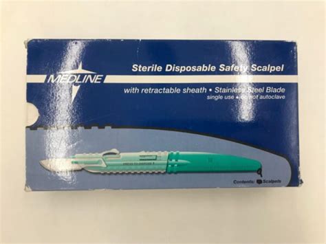 medline mds disposable safety scalpel wretractable sheath