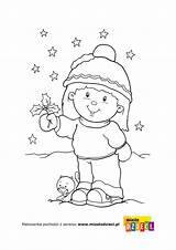 Zima Kolorowanki Dzieci Winter Dla Christmas Na Kolorowanka Zimowe Coloring Do Malowanki Pages śniegu Dziewczynka Pory Roku Online Colors sketch template