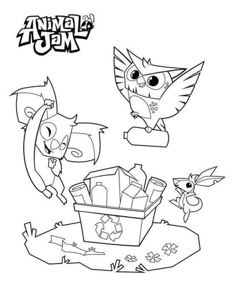 printable animal jam coloring pages coloring home