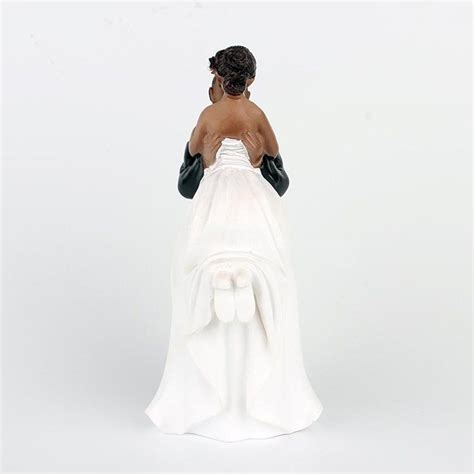 riverbyland groom lift bride african american wedding cake topper you
