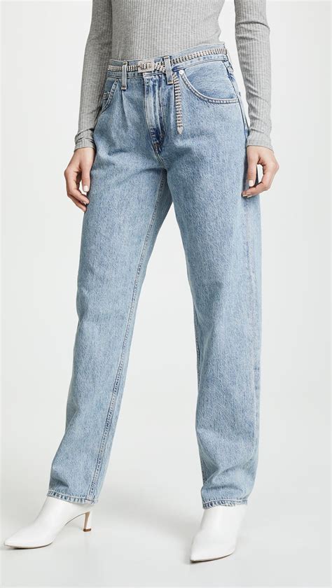 Agolde Denim Baggy Oversized Jeans With Pleats In Blue Lyst