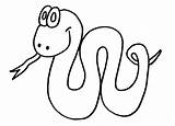 Snake Coloring Pages Cartoon Colouring Kids Template Printable Chinese Animal Outline Clipart Year Children Templates Color Snakes Drawings Clip Cliparts sketch template