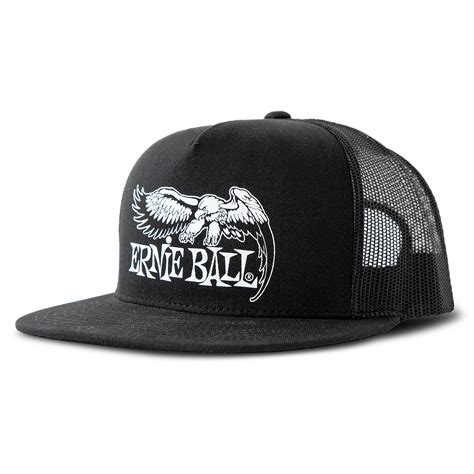 ernie ball baseball cap black eagle logo cap