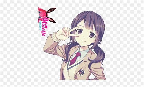 girl cute anime girl  sign  transparent png clipart images