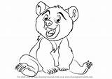 Bear Brother Koda Drawing Draw Step Drawingtutorials101 Cartoon Previous Next sketch template