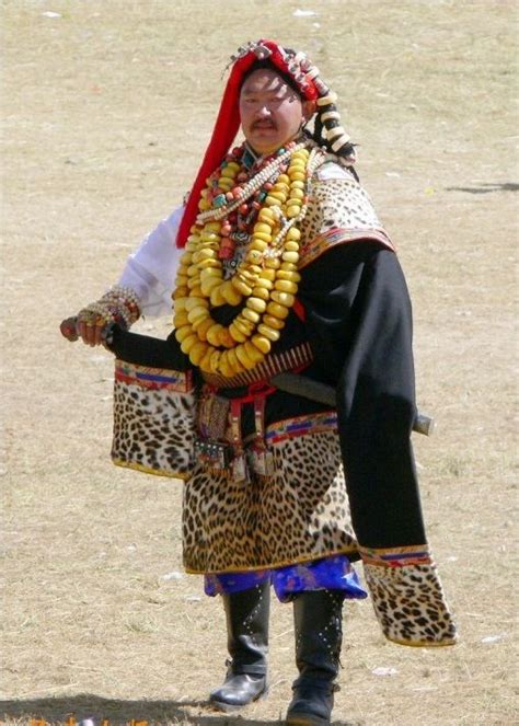 Yushu Kham Tibet 2007 Khampa Tibetan Man From Yushu County Dressed