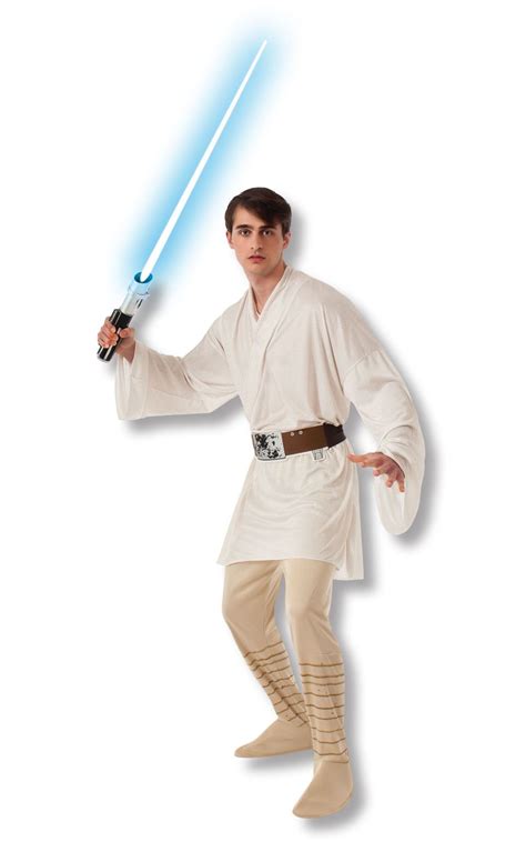 mens luke skywalker costume star wars  film adult jedi fancy dress outfit ebay