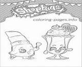 Coloring Shopkins Pages Printable Suzie Print Cookie Sundae Kooky Book Info sketch template
