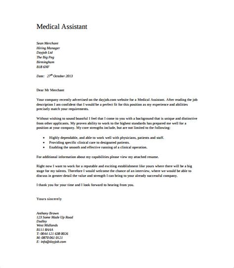 medical cover letter templates  sample  format